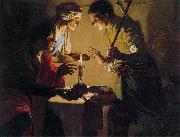 Hendrick ter Brugghen Selling His Birthright oil painting on canvas